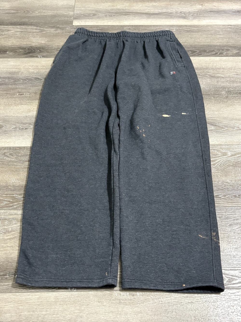 Russell Dark Grey Baggy Wide Leg Sweatpants Retro Y2K Skater - Men’s XL